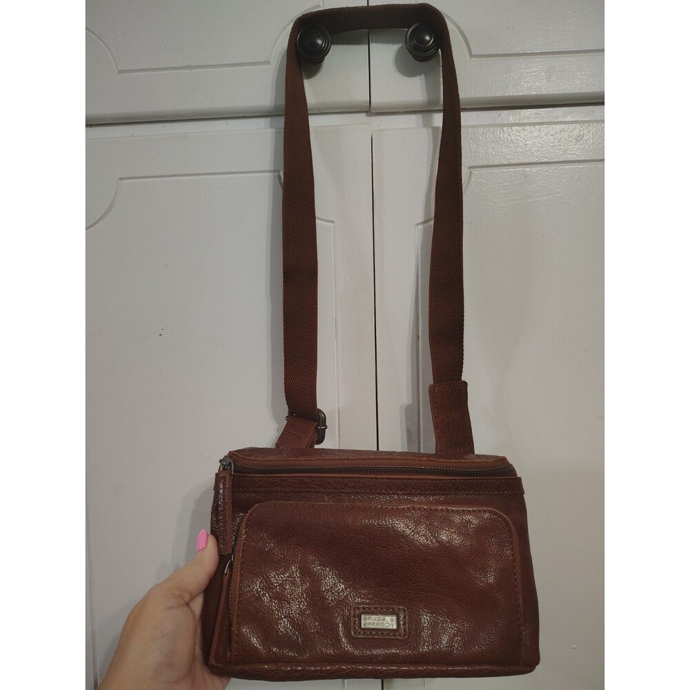 Spikes and Sparrow Brown Genuine Leather Bag Across Body Crossbody